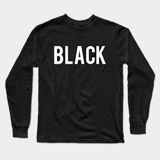 black Long Sleeve T-Shirt